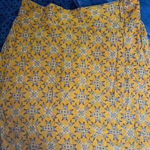 Yellow Star Patterned Skirt